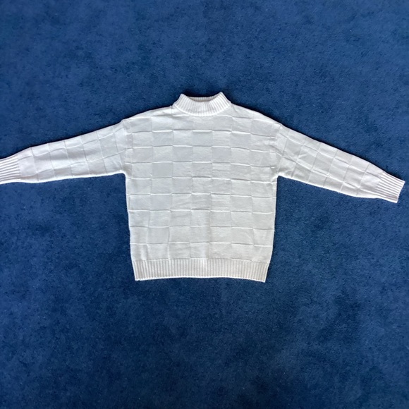 Rumours Cream Mock Turtleneck Sweater - S/M - Picture 8 of 8